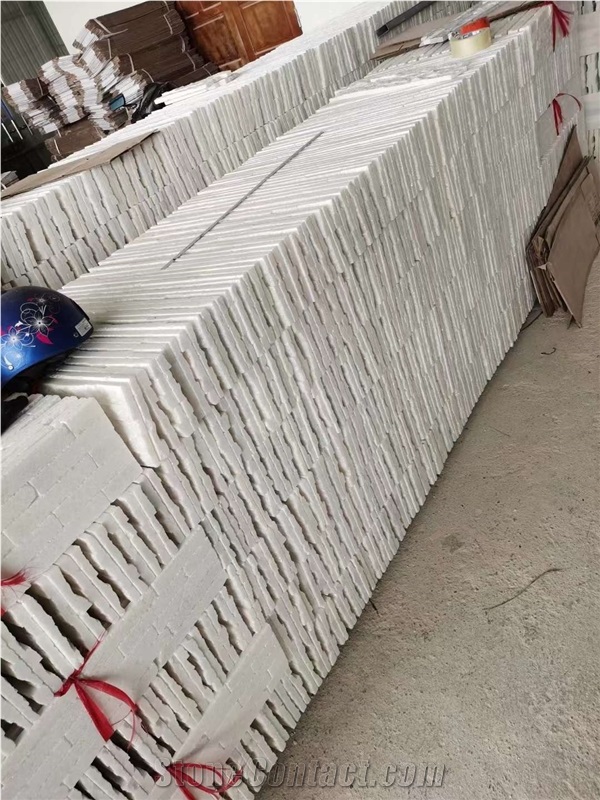 Natural White Quartize Culture Stone Wall Veneer