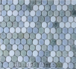 Blue Marble Mosaic Tiles Wall And Floor Tiles