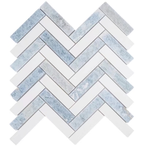 Blue Marble Mosaic Tiles Wall And Floor Tiles