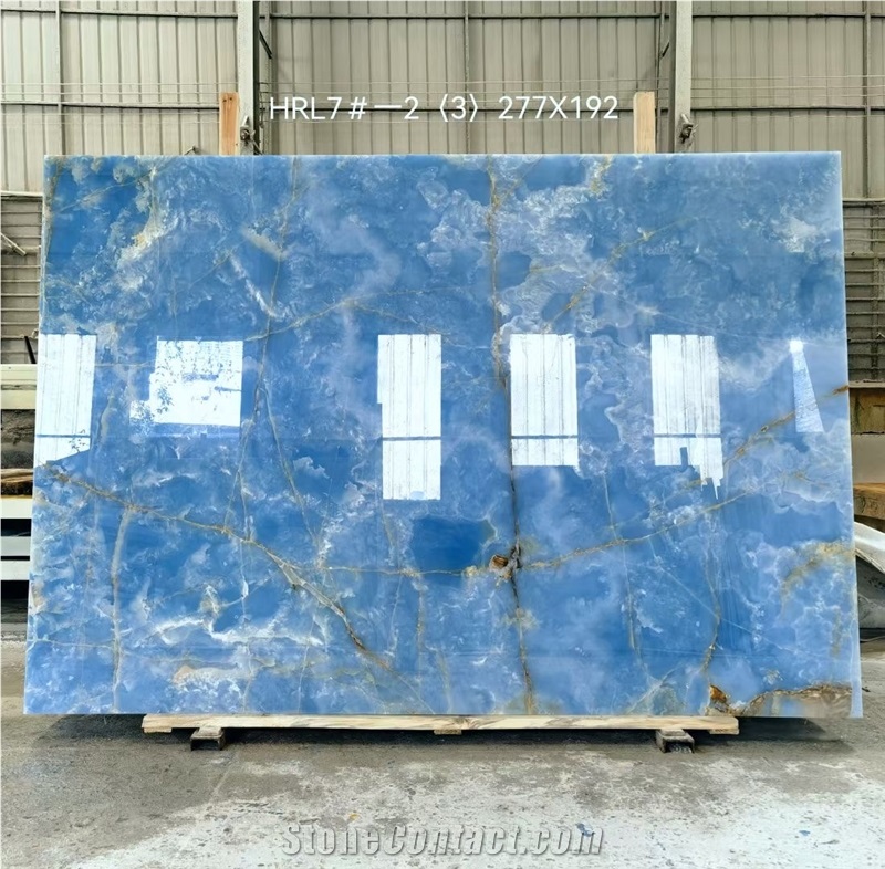 Premium Quality Blue Onyx Slab Slab For Project