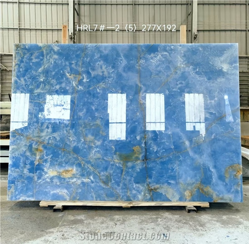 Premium Quality Blue Onyx Slab Slab For Project
