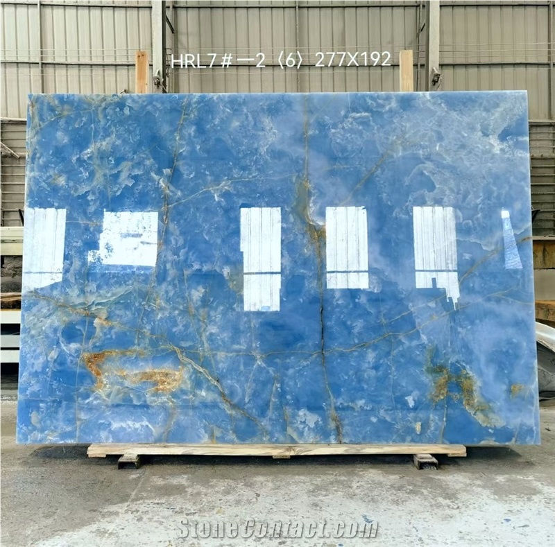 Premium Quality Blue Onyx Slab Slab For Project