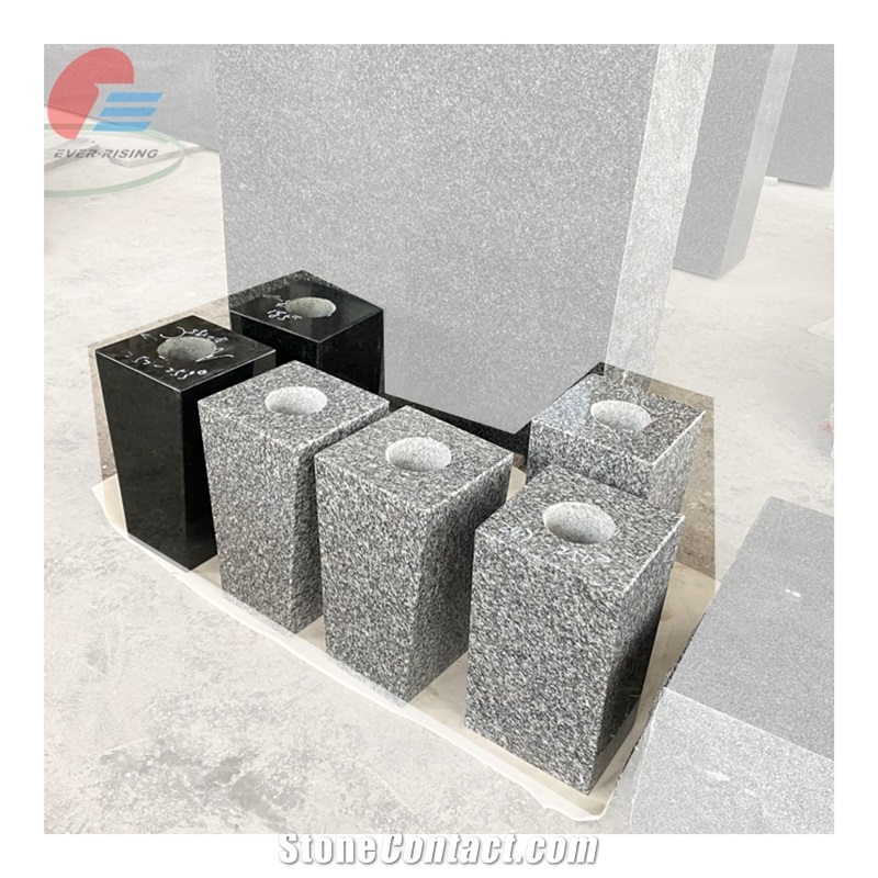 Impeiral Grey Granite Tapered Vase