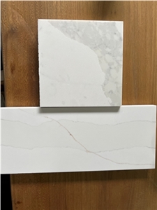 Artificial Stone Quartz Calacatta White From China