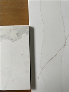 Artificial Stone Quartz Calacatta White From China