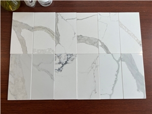 Artificial Stone Quartz Calacatta White From China