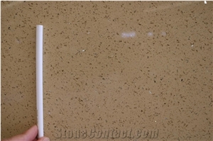 Beige Chispas Beige Spark Quartz Slabs