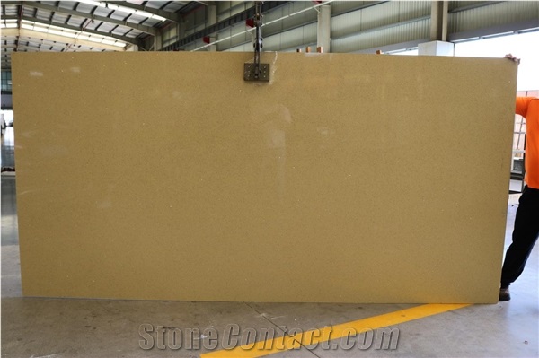 Beige Chispas Beige Spark Quartz Slabs