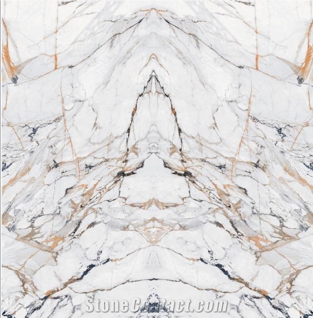 Calacatta Extra Glazed Sintered Stone Slab