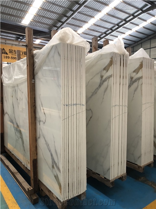 Calacatta Gold Nano Glass Polished With Competitive Price