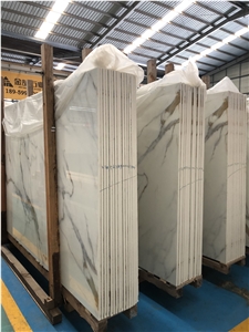 Calacatta Gold Nano Glass Polished With Competitive Price