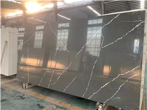 Calacatta Grey Quartz From China With Good Discount