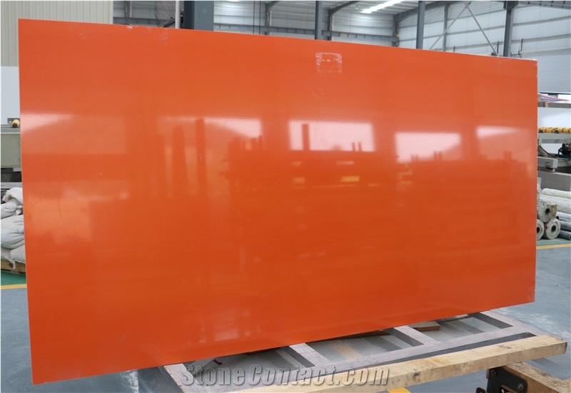 Chinese Dark Deep Orange Quartz On Sale
