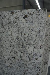 Competitive Oyster Quartz 320*160*2 Cm Polished