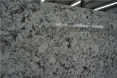 Competitive Oyster Quartz 320*160*2 Cm Polished
