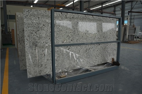 Competitive Oyster Quartz 320*160*2 Cm Polished