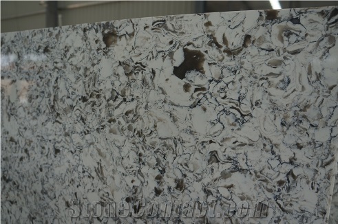 Competitive Oyster Quartz 320*160*2 Cm Polished
