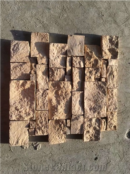Faux Stone Yellow Limestone Color Side Clay Culture Stone