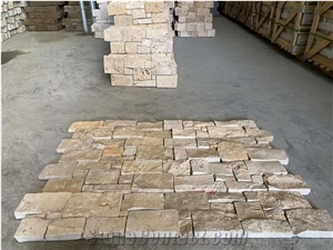 Faux Stone Yellow Limestone Color Side Clay Culture Stone