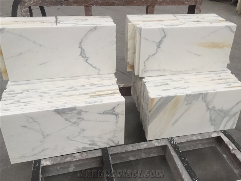 Hot Sale Calacata White Quartz Slabs With Competitive Price