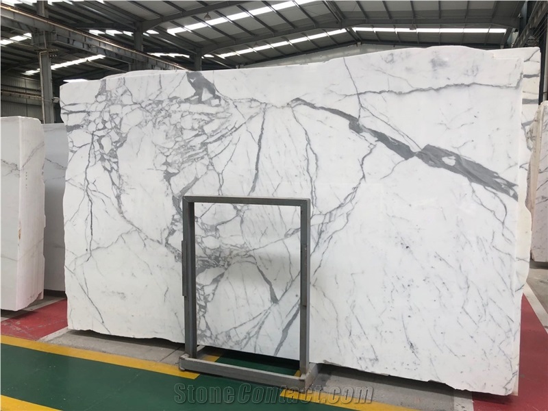 Hot Sale Calacata White Quartz Slabs With Competitive Price