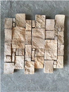 Hot Sales Yellow Faux Limestone Side Clay Culture Stone