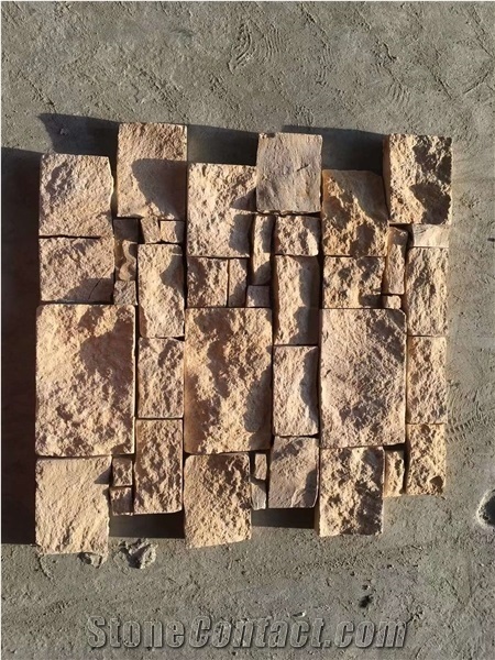 Hot Sales Yellow Faux Limestone Side Clay Culture Stone