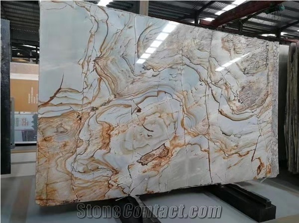 Blue Roma Impression Quartzite Luxury Polished Slabs