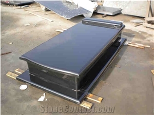 Customer Design Black Granite Single Tombstone& Gravestone