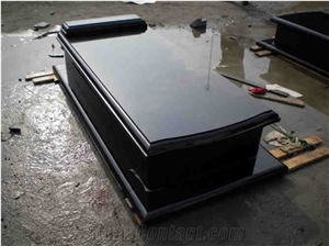 Customer Design Black Granite Single Tombstone& Gravestone