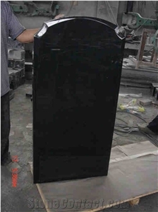Customer Design Black Granite Single Tombstone& Gravestone