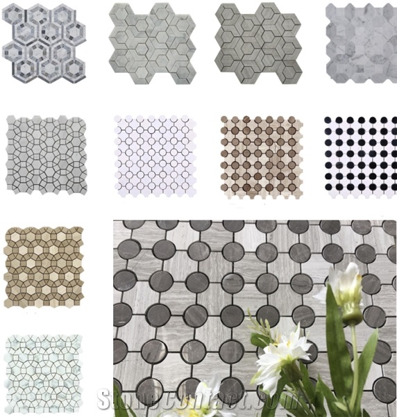 Hot Sale! Pebble Mosaic Marble, Free Design, Customer Size