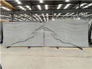 Luxury Kinawa Light Quartzite Slabs