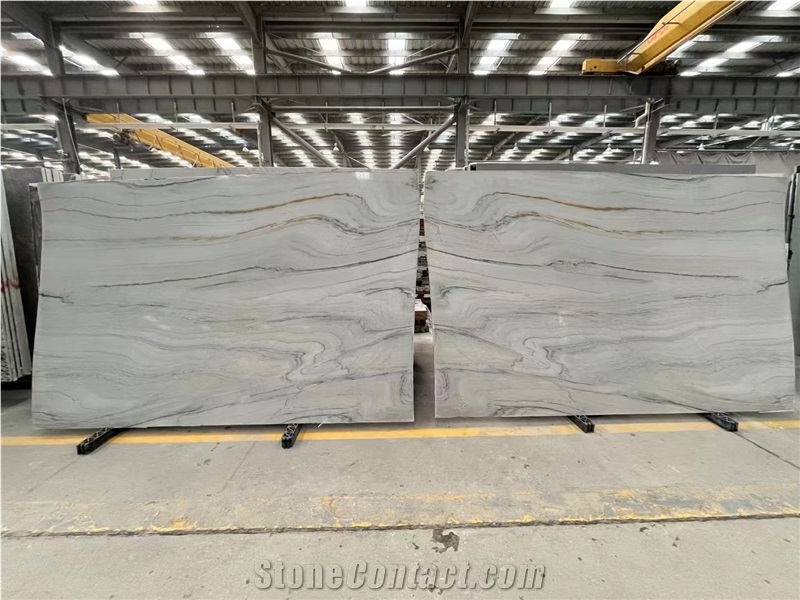 Luxury Kinawa Light Quartzite Slabs