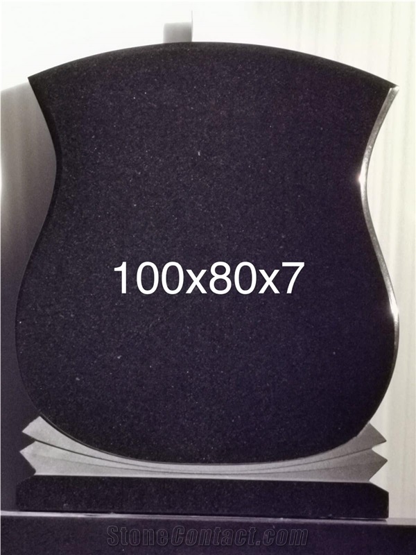 Shanxi Black Granite Headstone Monument