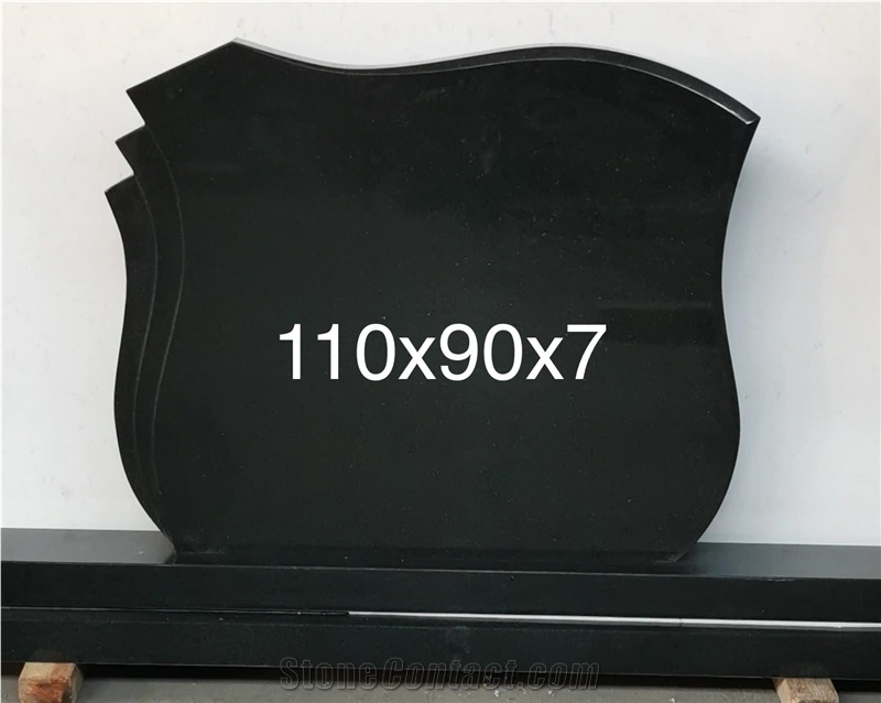 Shanxi Black Granite Headstone Monument