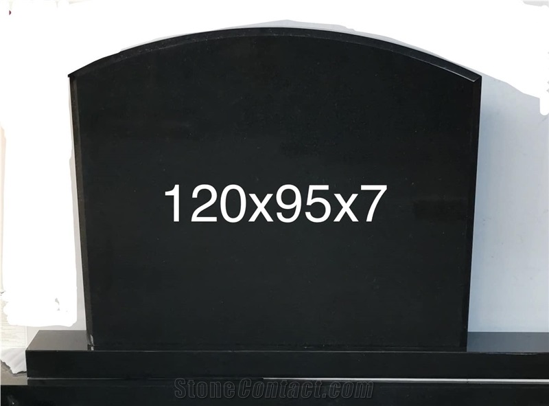 Shanxi Black Granite Headstone Monument