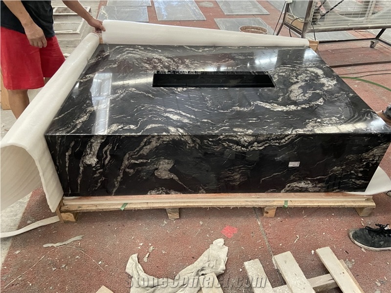 Cosmic Granite Countertop,Universe Black Granite Cooktop