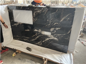 Cosmic Granite Countertop,Universe Black Granite Cooktop