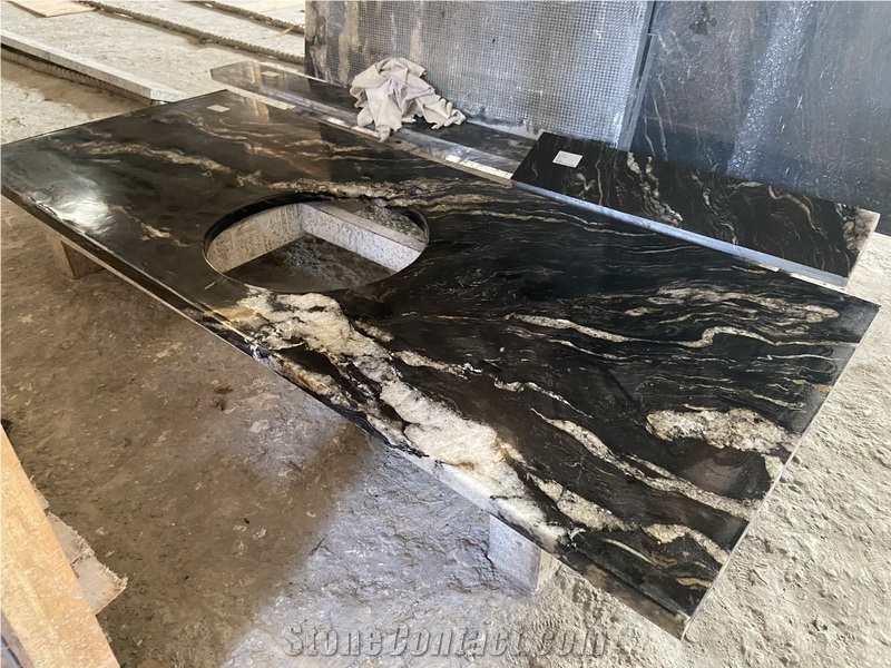 Cosmic Granite Countertop,Universe Black Granite Cooktop