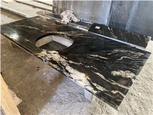 Cosmic Granite Countertop,Universe Black Granite Cooktop