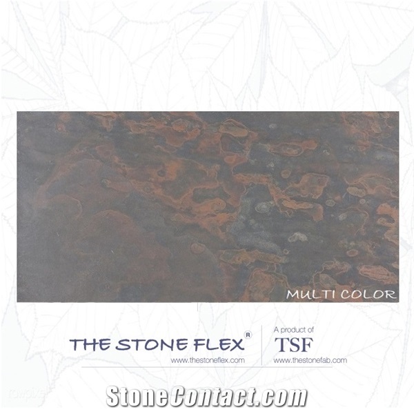 Multi Color Engineered Quartzite Stone Veneer Sheet