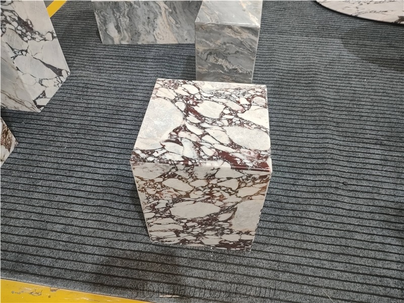 Calacatta Viola Marble Plinth Coffee Table