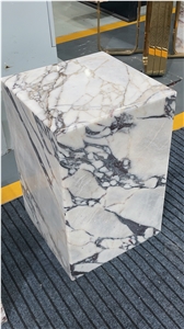 Calacatta Viola Marble Plinth Coffee Table
