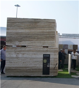Toscano Noce Travertine - Travertino Toscano Moka Blocks