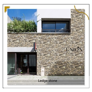 UNION DECO Coffee Brown Culture Stone Stacked Stone Panel