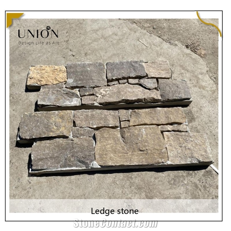 UNION DECO Coffee Brown Stone Wall Cladding Landscape Stone