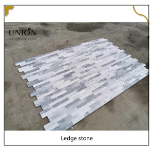UNION DECO Ledger Panel Grey Quartzite Stacked Stone Veneer
