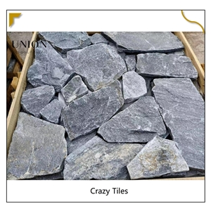 UNION DECO Loose Stone Blue Quartzite Random Shape Flagstone For Wall
