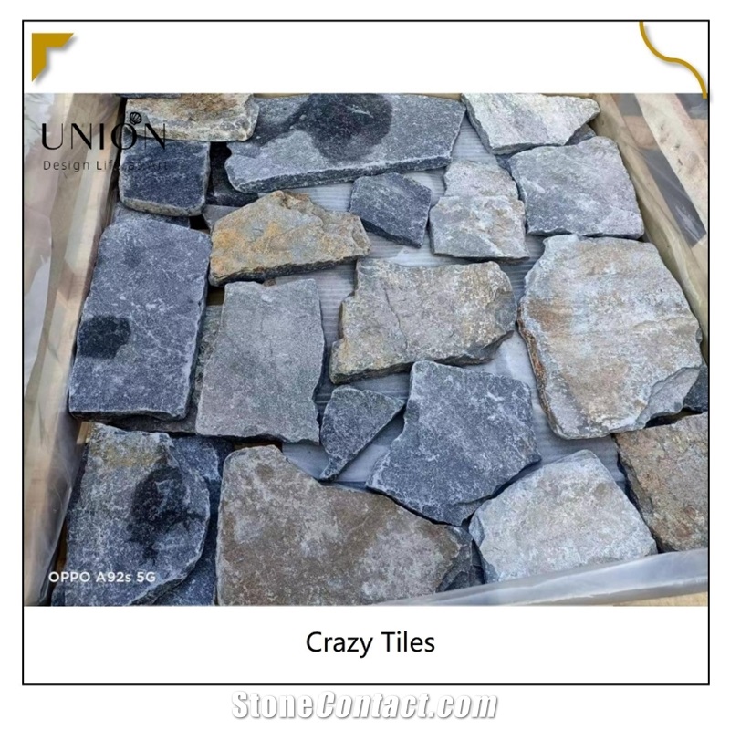 UNION DECO Loose Stone Natural Split Stone Veneer Quartzite Random Stone